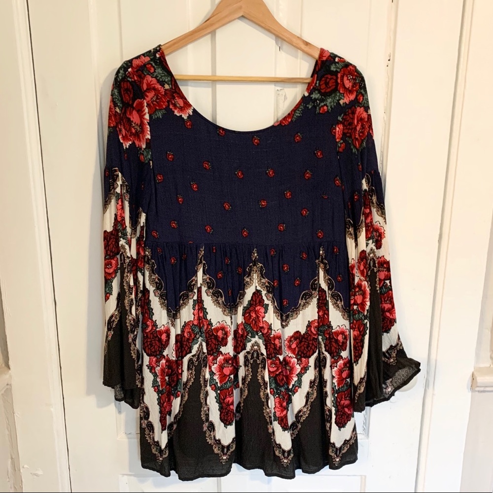 Free People Floral Tunic
